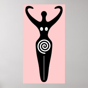 Póster Diosa Espiral Sagrada Feminina