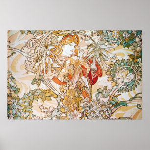 Póster Diosa floral