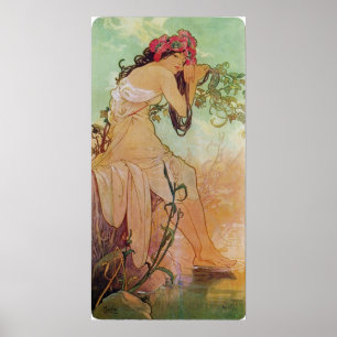 Póster Diosa floral