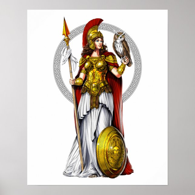 Póster Diosa griega Athena (Frente)