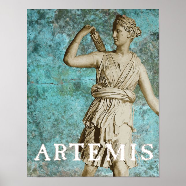 Póster Diosa griega de Artemis (Frente)