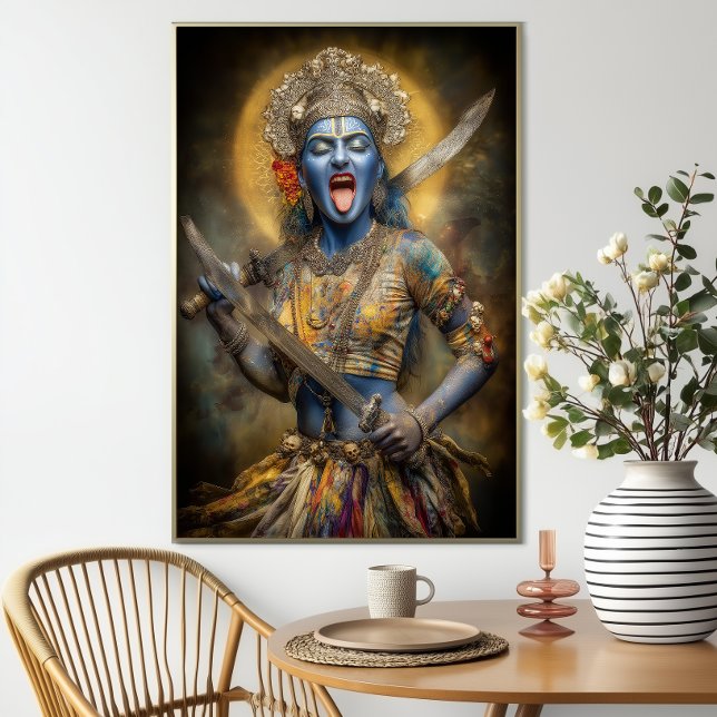 Póster Diosa hindú Kali pintura moderna Shakti Art (Subido por el creador)