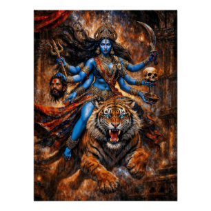 Póster Diosa Kali dadora de bendiciones