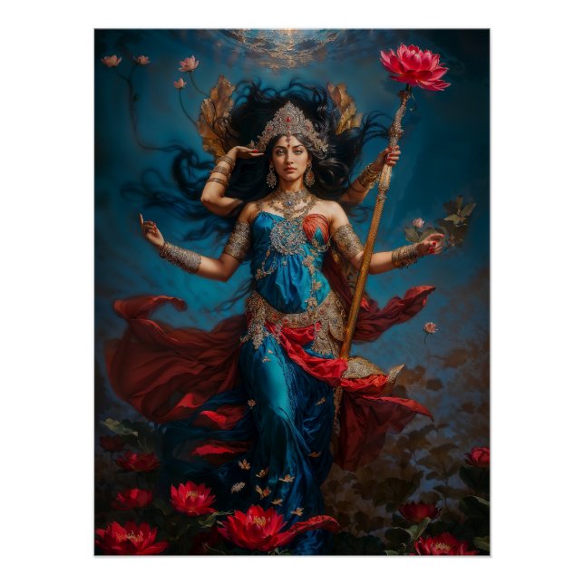 Póster Diosa Lakshmi (Anverso)