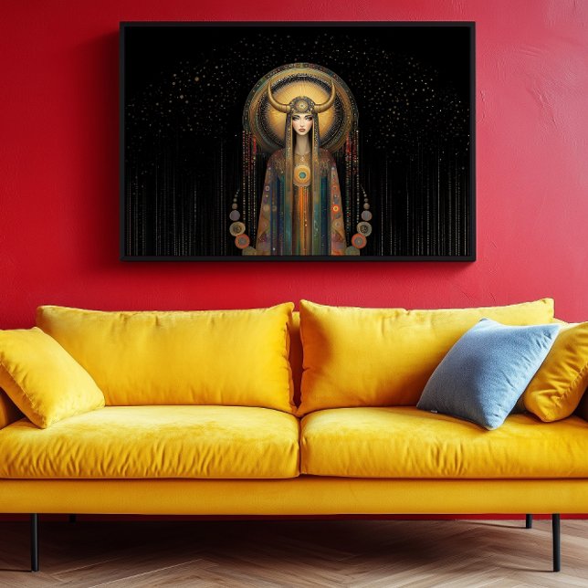 Póster Diosa Lilith Rainbow Gold Black Art Nouveau (Subido por el creador)