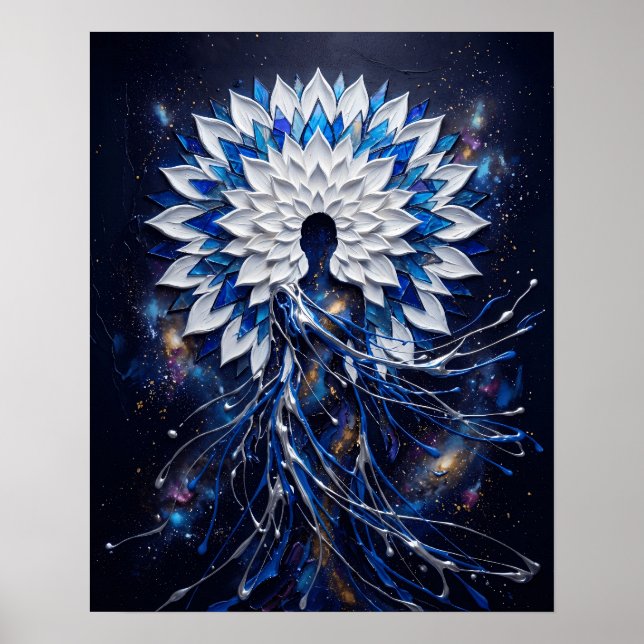 Póster Diosa Mandala de Impasto Celestial (Frente)