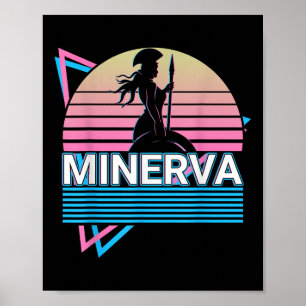 Póster Diosa Romana Minerva De Wisdon Y Guerra