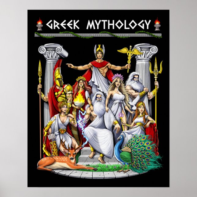 Póster Dioses de mitología griega (Frente)