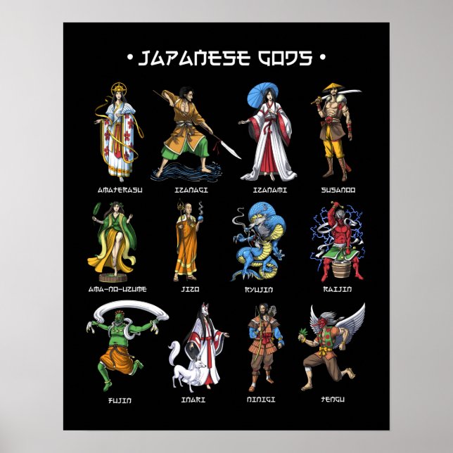 Póster Dioses japoneses (Frente)