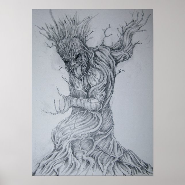 Póster Dioses maoríes, Tane Mahuta. Dios del bosque (Frente)