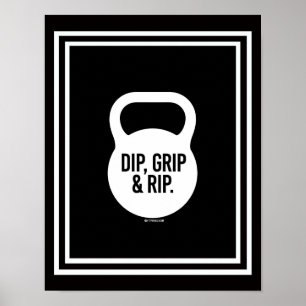Póster Dip, Grip & Rip
