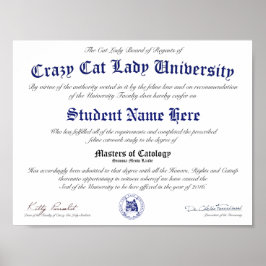 Póster Diploma CCLU - Sello de la Marina - Retrato del ga