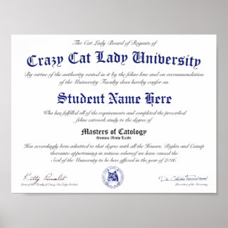 Póster Diploma CCLU - Sello de la Marina - Retrato del ga