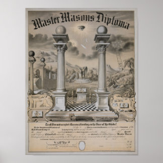 Póster Diploma Master Mason