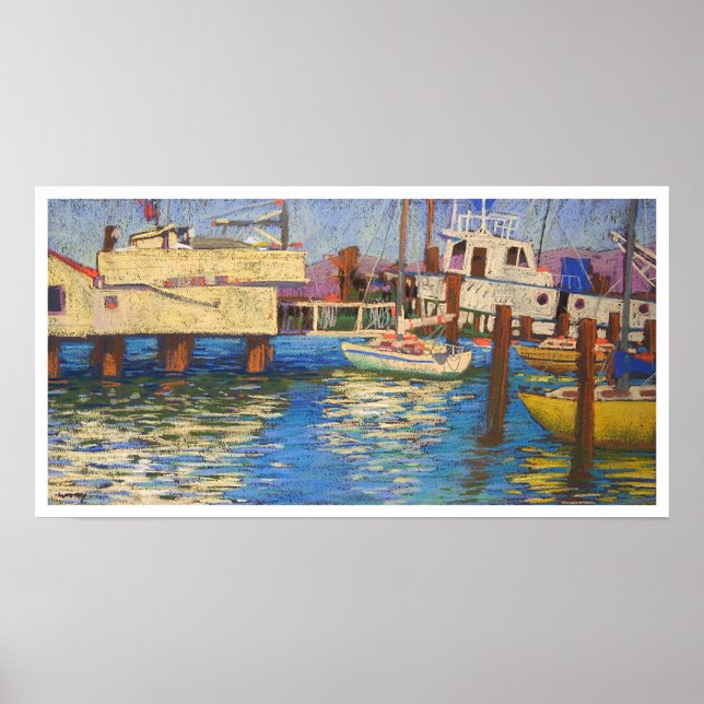 Póster dique de barco de parque acuático (Frente)