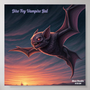 Póster Dire Fey Vampire Bat