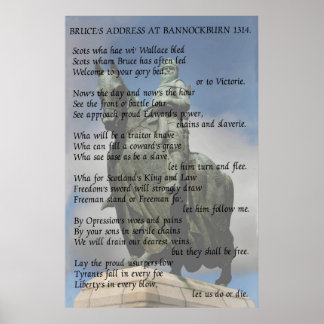 Póster Dirección de Bruce en Bannockburn 1314