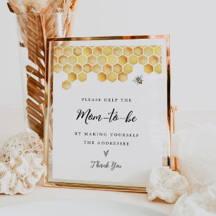 Póster Dirección de la abeja CALLA el Rótulo sobre