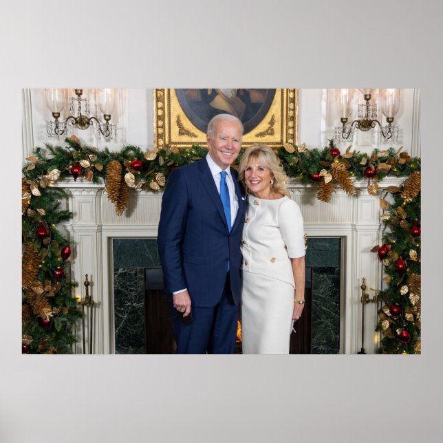 Póster Dirección del estado Biden de la Unión de Navidade (Frente)