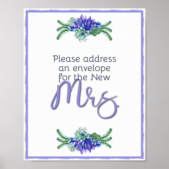 Póster Dirección y sobres correctos (Frente)