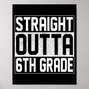 Póster Directamente de la clase de graduación de sexto gr