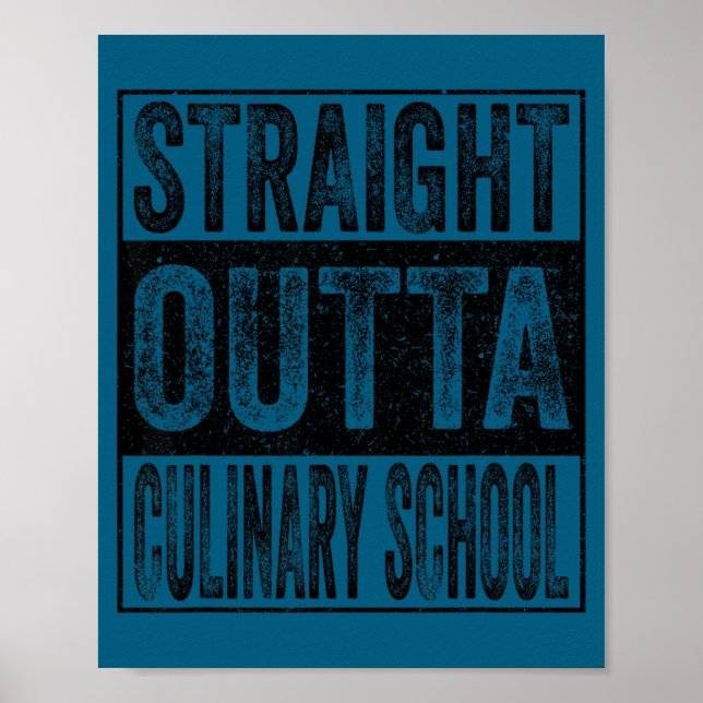 Póster Directamente de la escuela culinaria clase de 2026 (Frente)