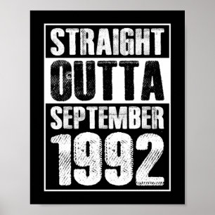Póster Directamente Fuera de 1992 29º cumpleaños
