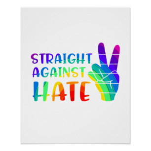 Póster Directo contra el odio - Orgullo LGBTQ+