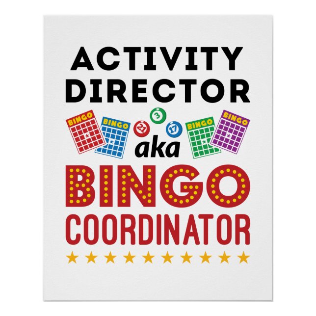 Póster Director de actividad, alias Coordinador de Bingo (Anverso)