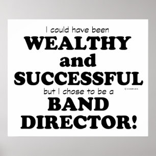 Póster Director de banda rico y exitoso