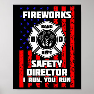 Póster Director De Firework Técnico Yo Te Ejecuto El 4° D