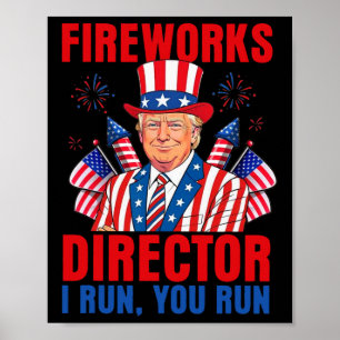 Póster Director de fuegos artificiales I Corro Tú corres 