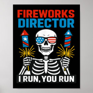 Póster Director de Fuegos Artificiales Si Yo Corro Tú Cor
