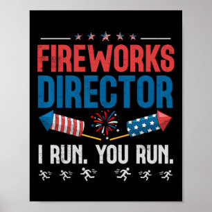 Póster Director De Fuegos Artificiales Te Ejecuto 4 De Ju