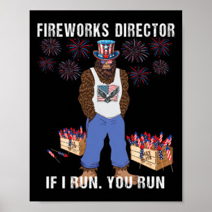 Póster Director De Fuegos Artificiales - Te Ejecuto Graci