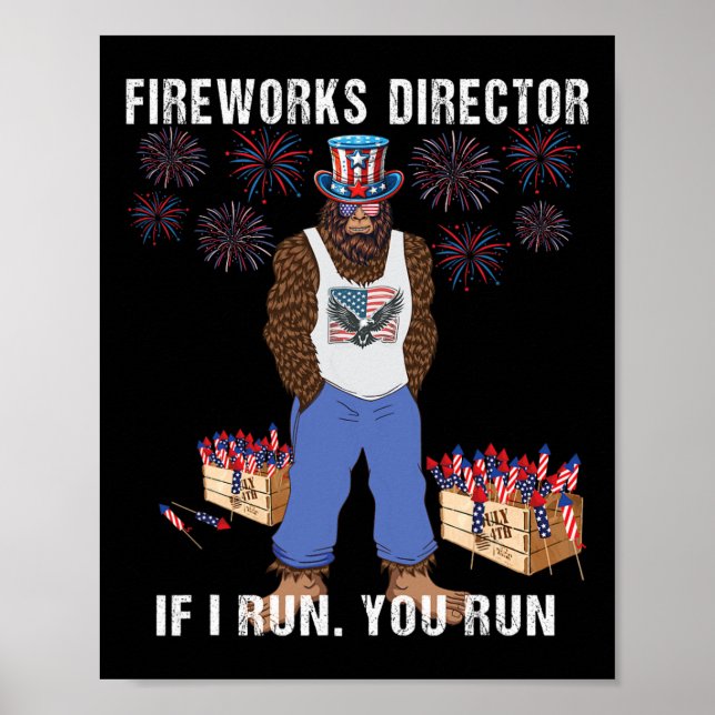 Póster Director De Fuegos Artificiales - Te Ejecuto Graci (Frente)