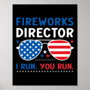 Póster Director de Fuegos Artificiales Yo Corro Tú Corres