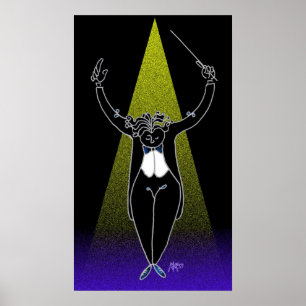 Póster Director de la orquesta
