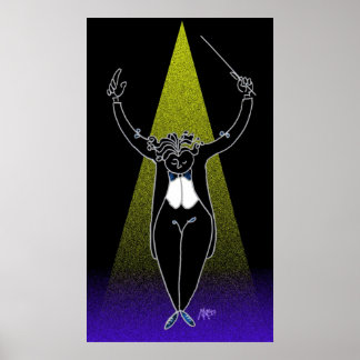 Póster Director de la orquesta