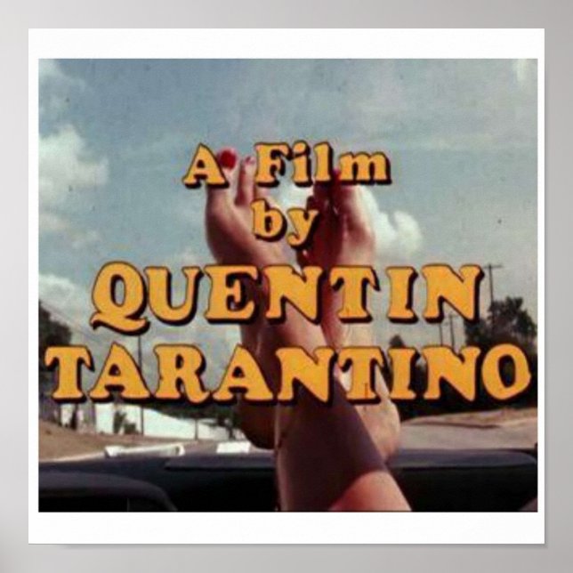 PÓSTER DIRECTOR DE PELÍCULAS DE QUENTIN TARANTINO (Frente)
