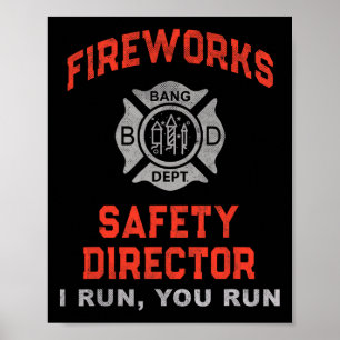 Póster Director de seguridad de fuegos artificiales te di