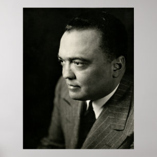 Póster Director del FBI J. Edgar Hoover en 1947