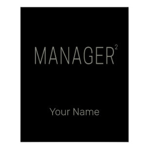 Póster Director General o Autoempleado y Diseño de Autóno