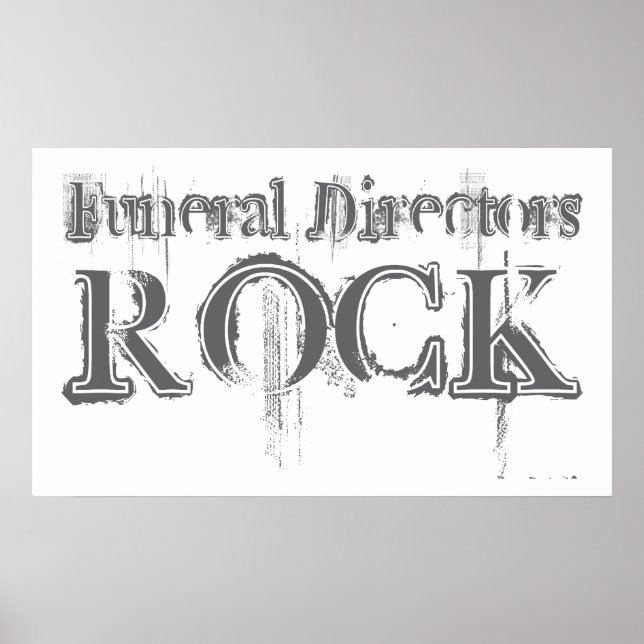 Póster Directores de Funerales Rock (Frente)