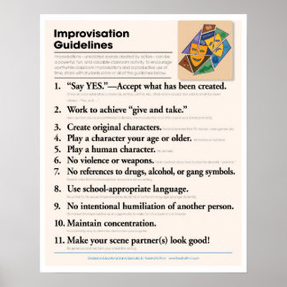 Póster Directrices de Improvisación en Aula