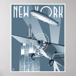 Póster Dirigible de Nueva York