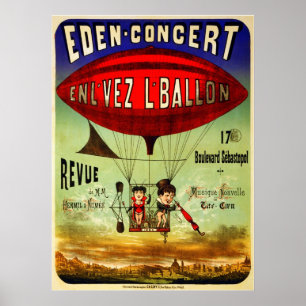 Póster Dirigible francés