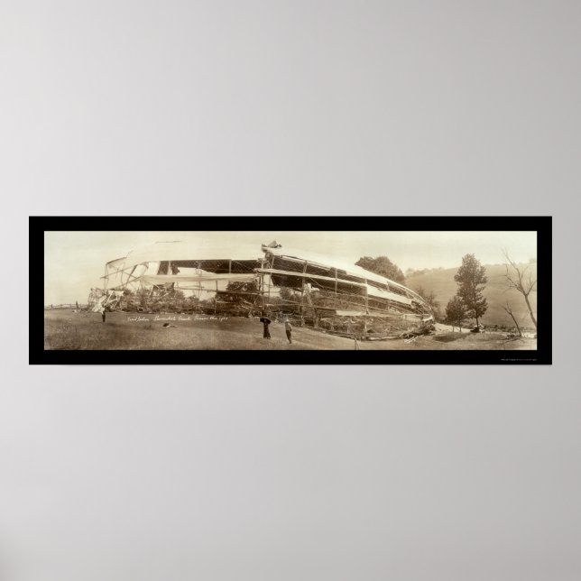 Póster Dirigible Shenandoah Disaster Photo 1925 (Frente)