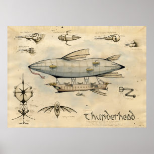 Póster Dirigible Thunderhead