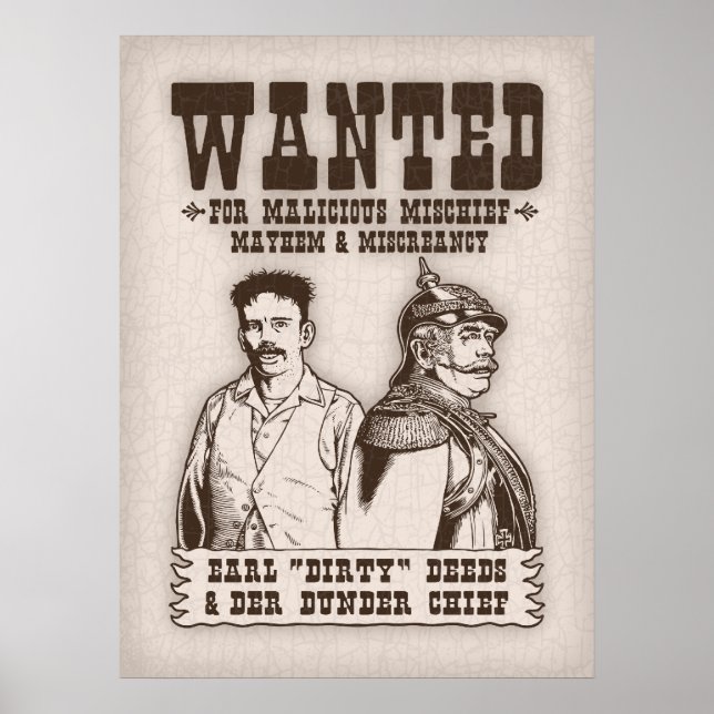 Póster Dirty Deeds & Der Dunder Chief (Frente)